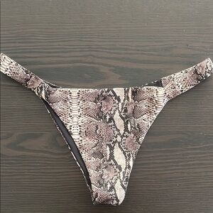 Frankie's Bikinis Snake Print Bikini Bottom